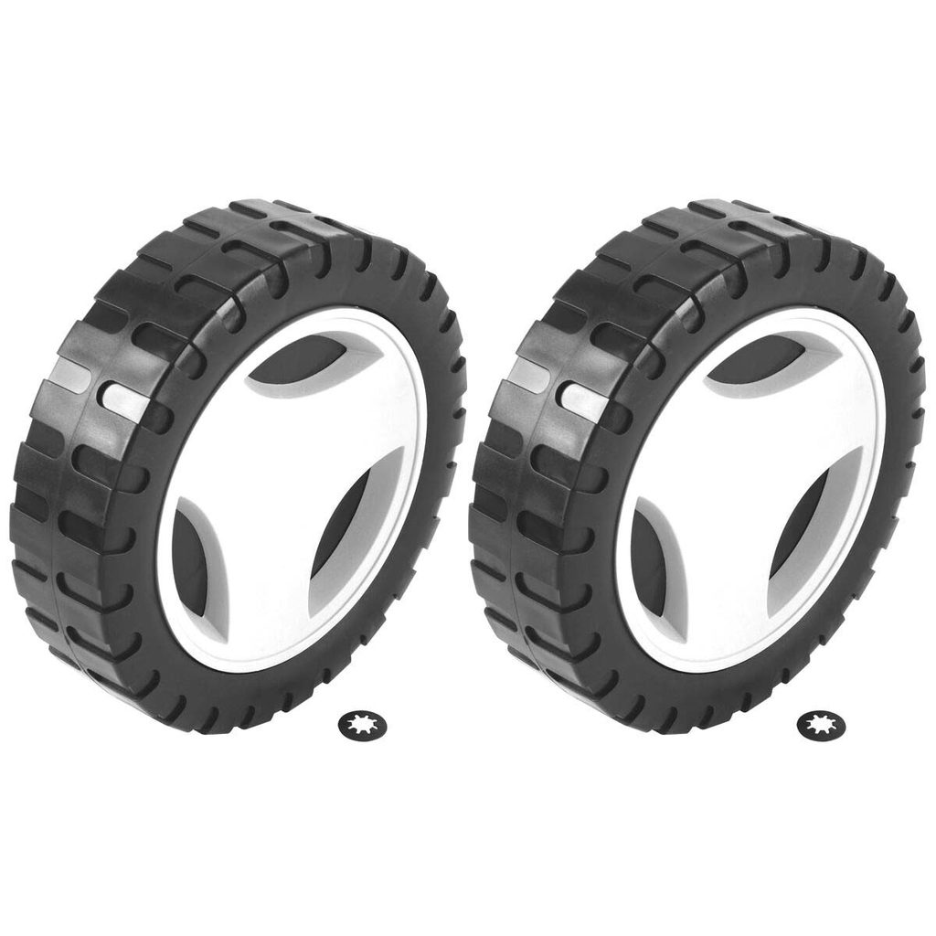 Kit 2 Rodas Traseiras 170 mm + Calotas para Cortador de Grama CE35P (78795/718) - Tramontina