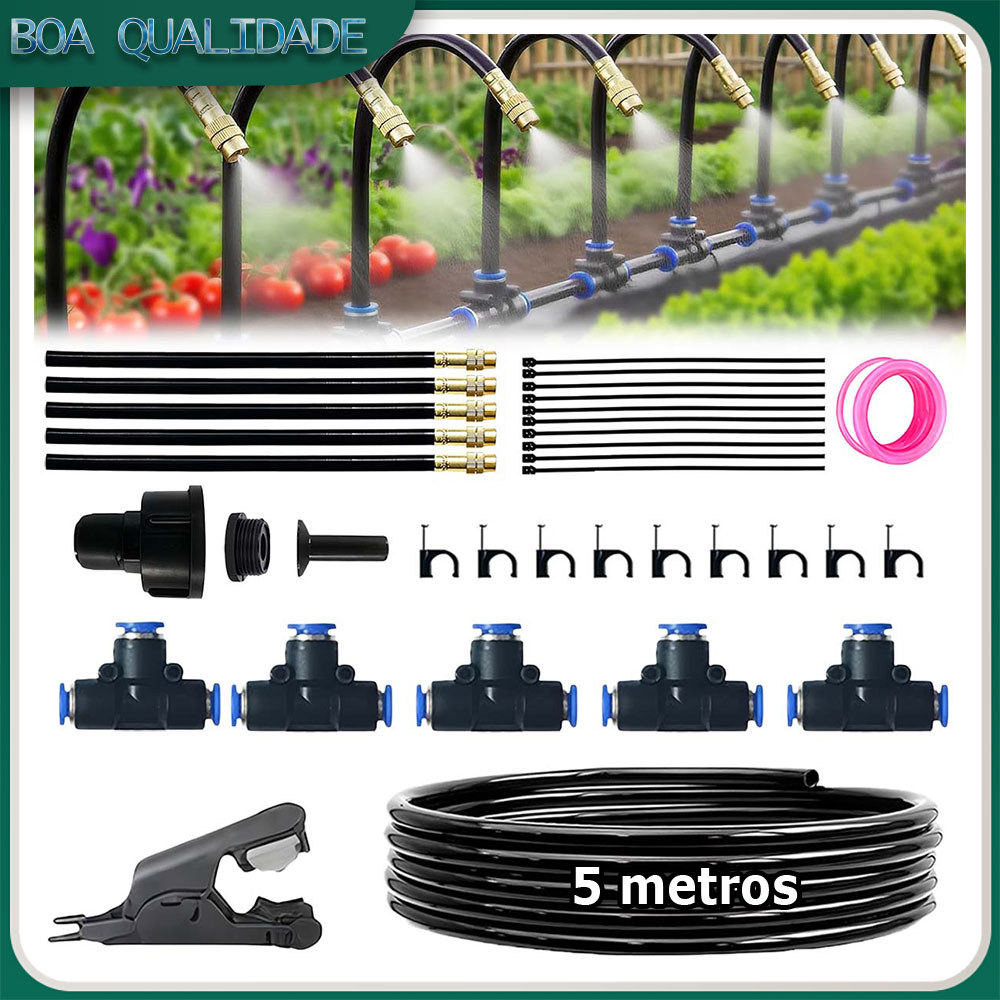 Kit 36 Mangueira de irrigação por gotejamento irrigação por gotejamento flexível em 360°sistema de aspersão para jardim