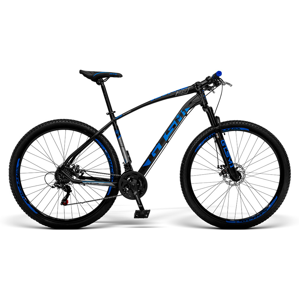 Bicicleta GTS M1 Freio Disco 21V Shimano Tourney Suspensão I-Vtec SX Lite