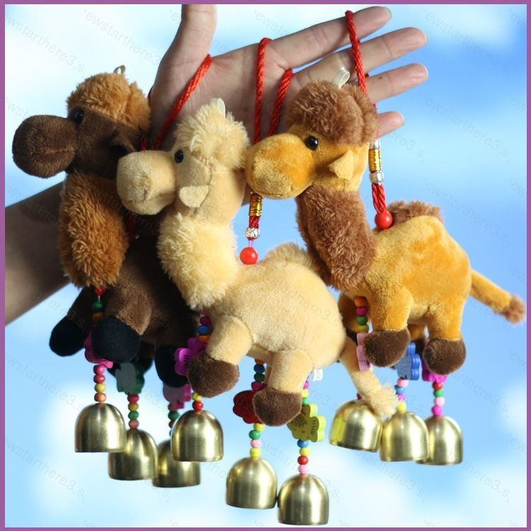 NS3 Bonito Sino Pequeno Camelo Bonecas De Pelúcia Presentes Para Meninas Decoração De Casa Brinquedos Chaveiro