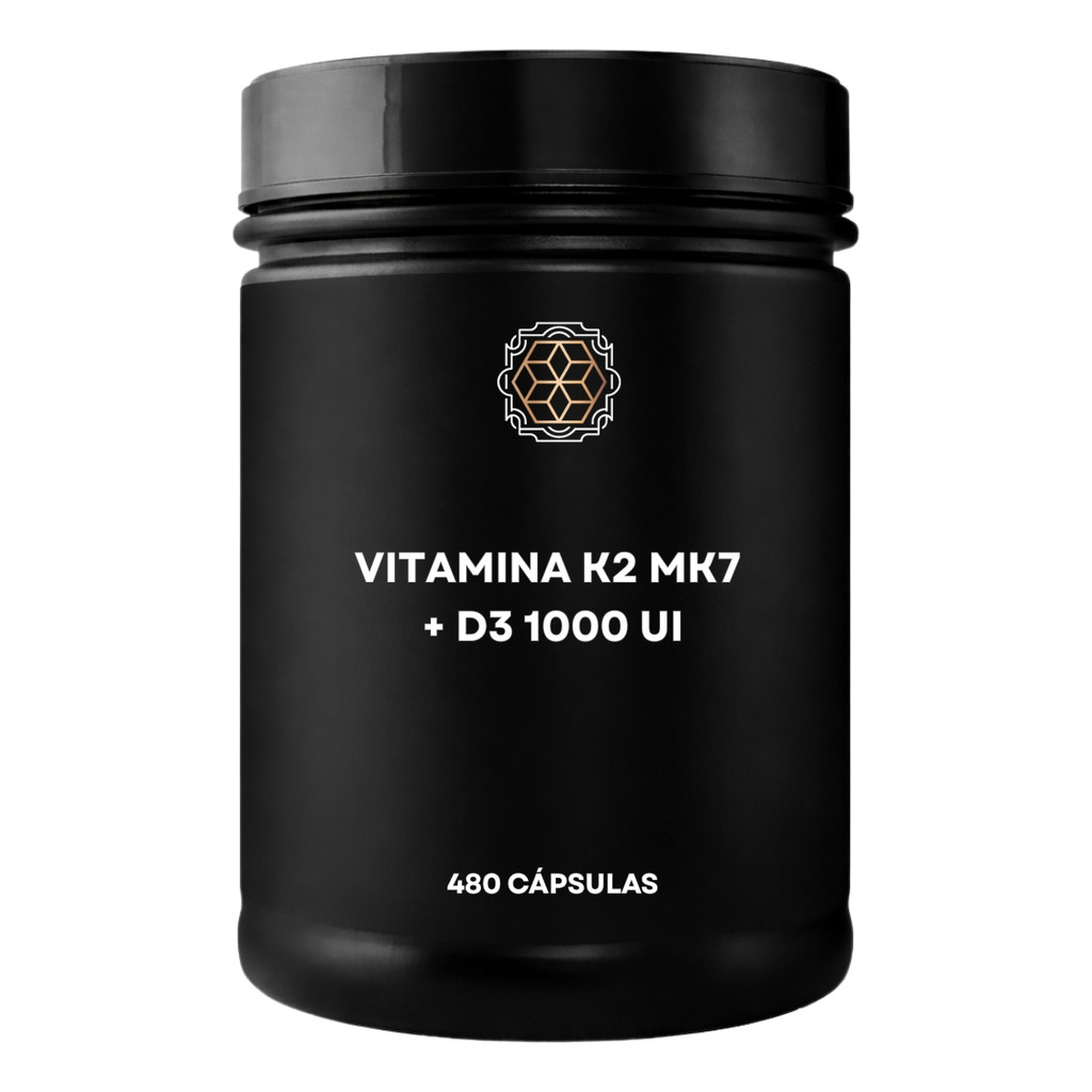 Vitamina K2 Mk7 + D3 1000 Ui C/ 480 Cápsulas Wellbe Pharma Sem Sabor