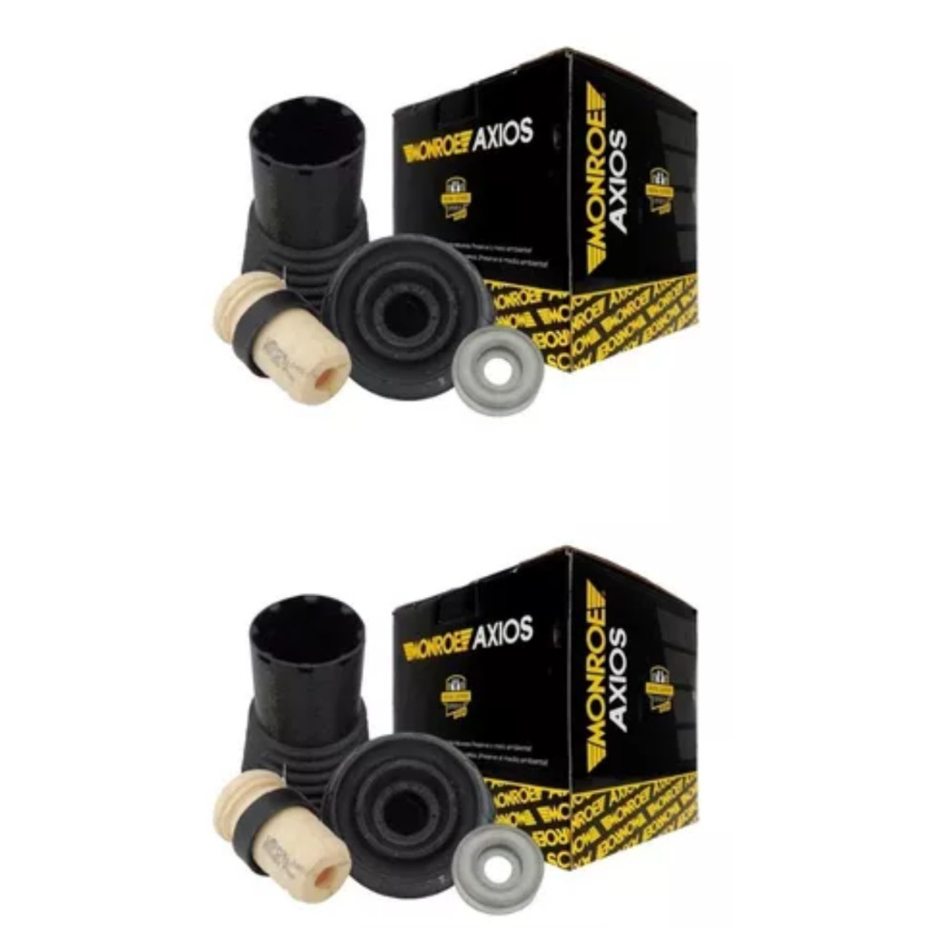 Par Kit do Amortecedor Coxim E rolamento Batente Coifa Logan Sandero 2007 2008 2009 2010 2011 2012  Axios