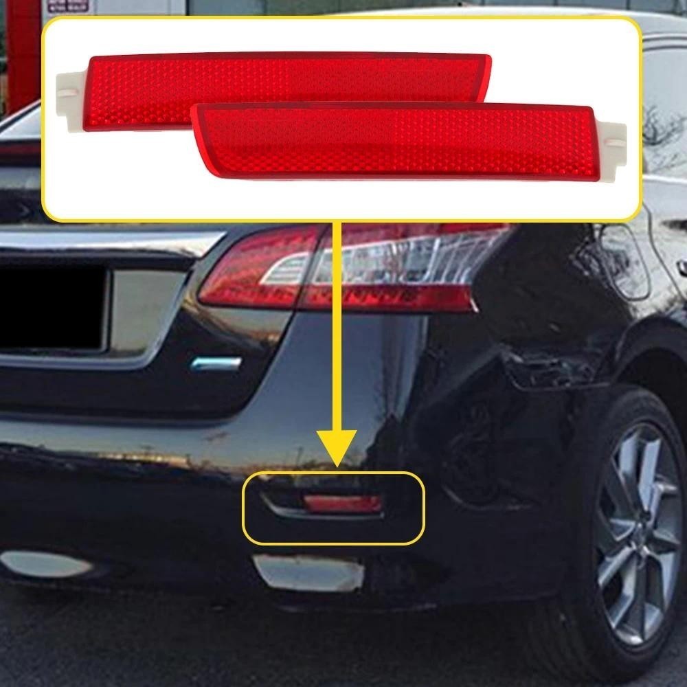 2 Unidades Para 2013 2014 2015 2016 2017-2018 Nissan Sentra Traseiro Esquerdo E Direito Conjunto De Refletores De-Choque