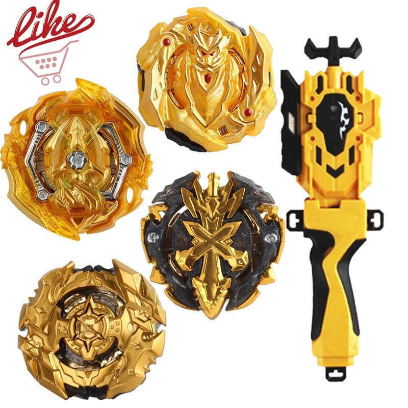 GT Beyblade Burst Edição Limitada Dourada Metálica, Empunhadura para Lançador de Beyblade GT, Brinquedo Infantil B-131 B