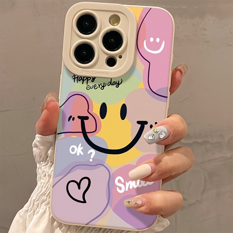 Feliz Todos Os Dias Capinha Capa Para IPhone 7 8 X Xs XR 11 12 13 14 15 16 17 Ar Plus Pro Max Caso Silicone Normal Macio