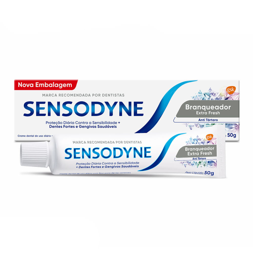 Creme Dental Sensodyne Branqueador Extra Fresh 50g