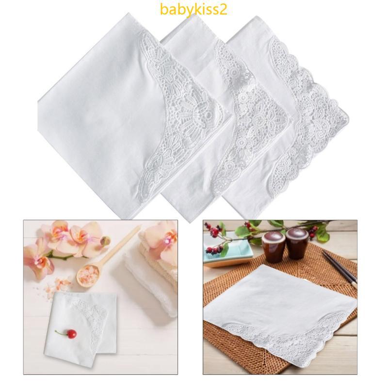 Bab Lenços Macio Para Borda Renda E Flores Femininos