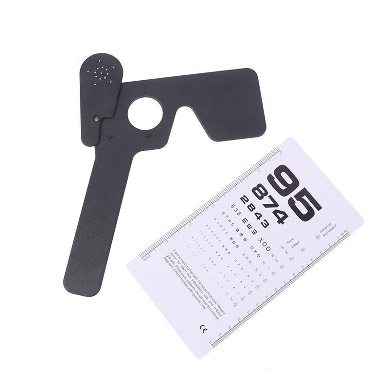 Ocluder Multi 17 Pinos Buraco Mão Oclusor Optometria Instrumento Ferramenta Com Gráfico De Teste Ocular