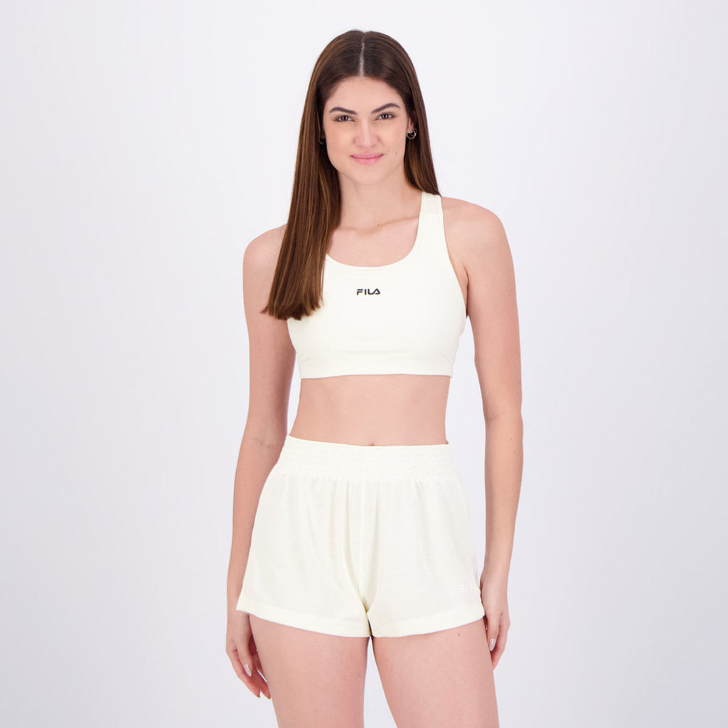 Top Fila Nadador Essential Feminino Branco e Preto em Oferta na Shopee