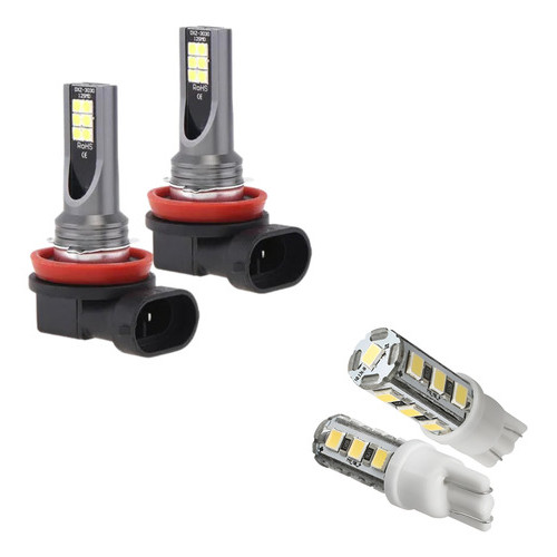 Par Lampada Led Hb4 Automotiva, Super Branco 6500k 12v 24v Hb4 Branco Branco-frio