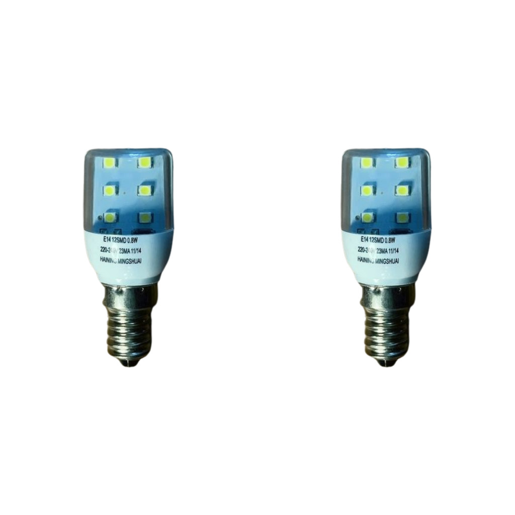 Kit com 2 Lâmpada LED Geladeira E14 220V 1W Branca Fria Para Refrigerador Geladeira Brastemp Electrolux Consul em Oferta na Shopee