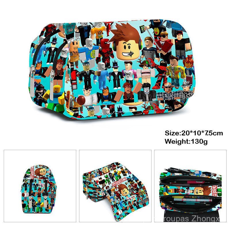 Estojo de Lápis de Anime do Mundo Virtual ROBLOX, Material Escolar de Desenho Animado I0DE