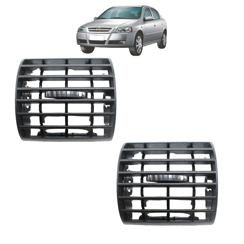 Kit 2 Grade Difusor Tela Saida Ar Astra Hatch Sedan 1998 Até 2011