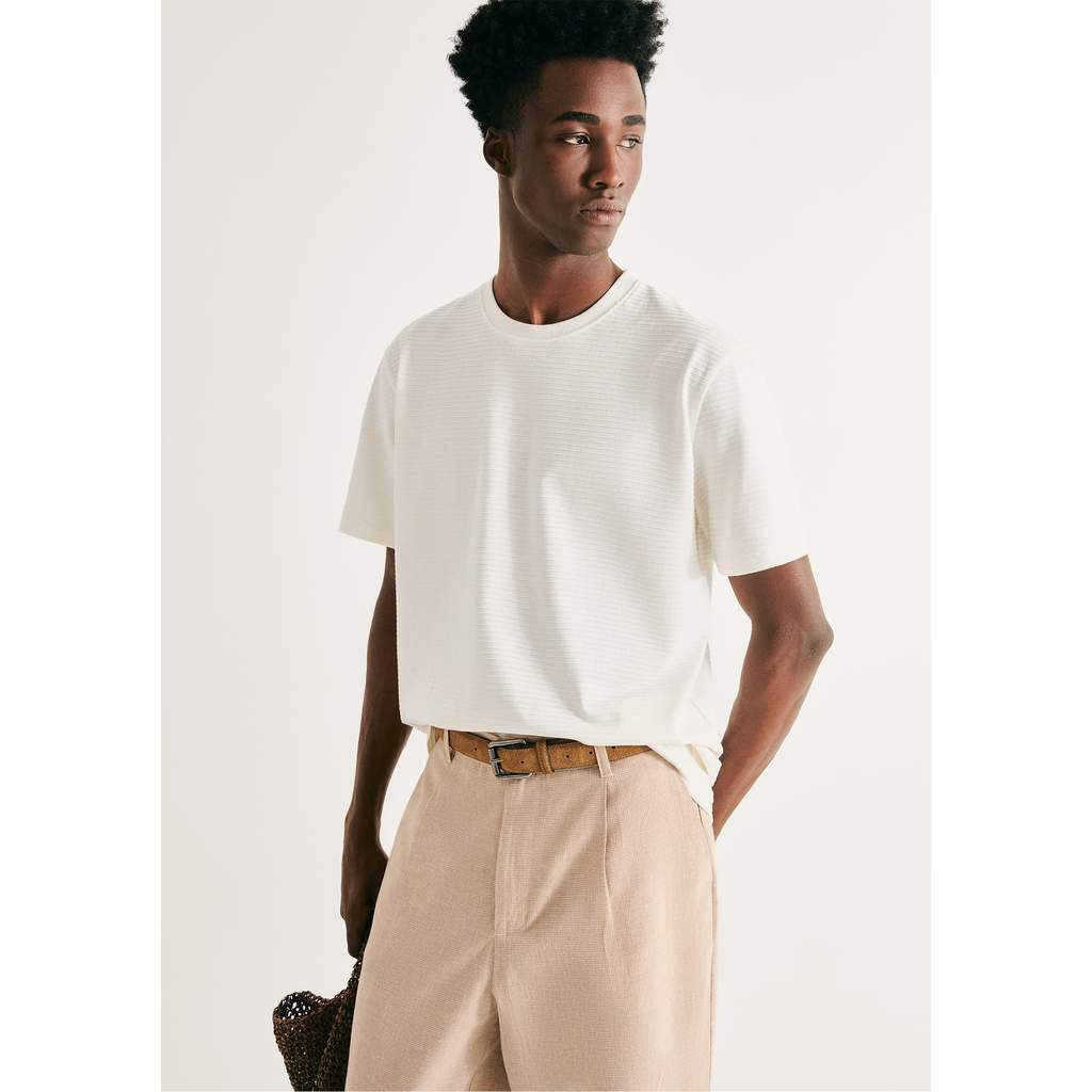 Camiseta Masculina Regular Texturizada