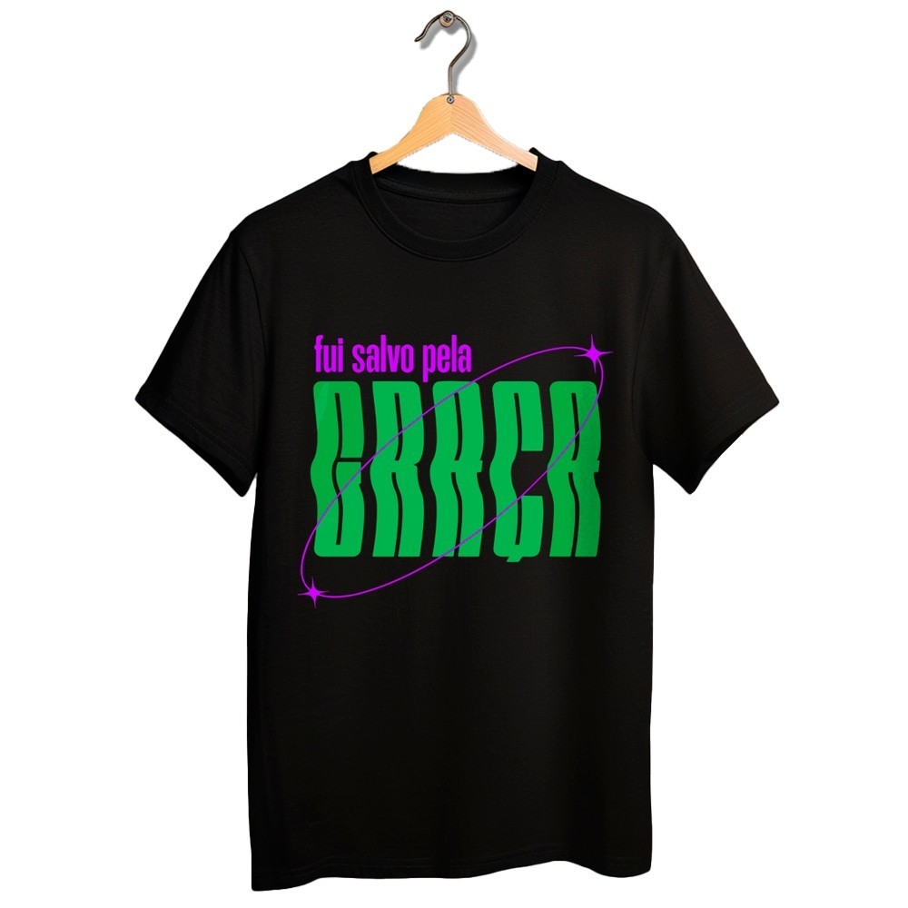 Camisa Unissex Infantil Juvenil Estampas Religiosas