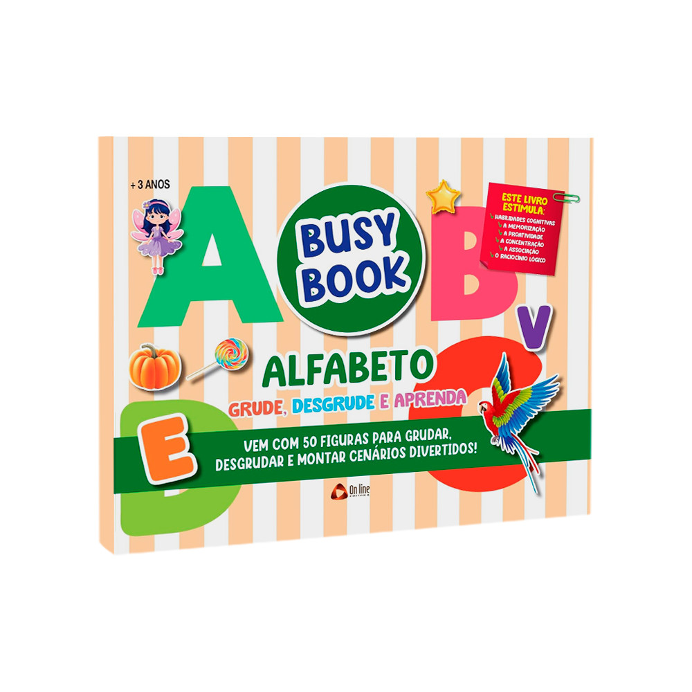 Busy Book Alfabeto | Grude Desgrude e Aprenda