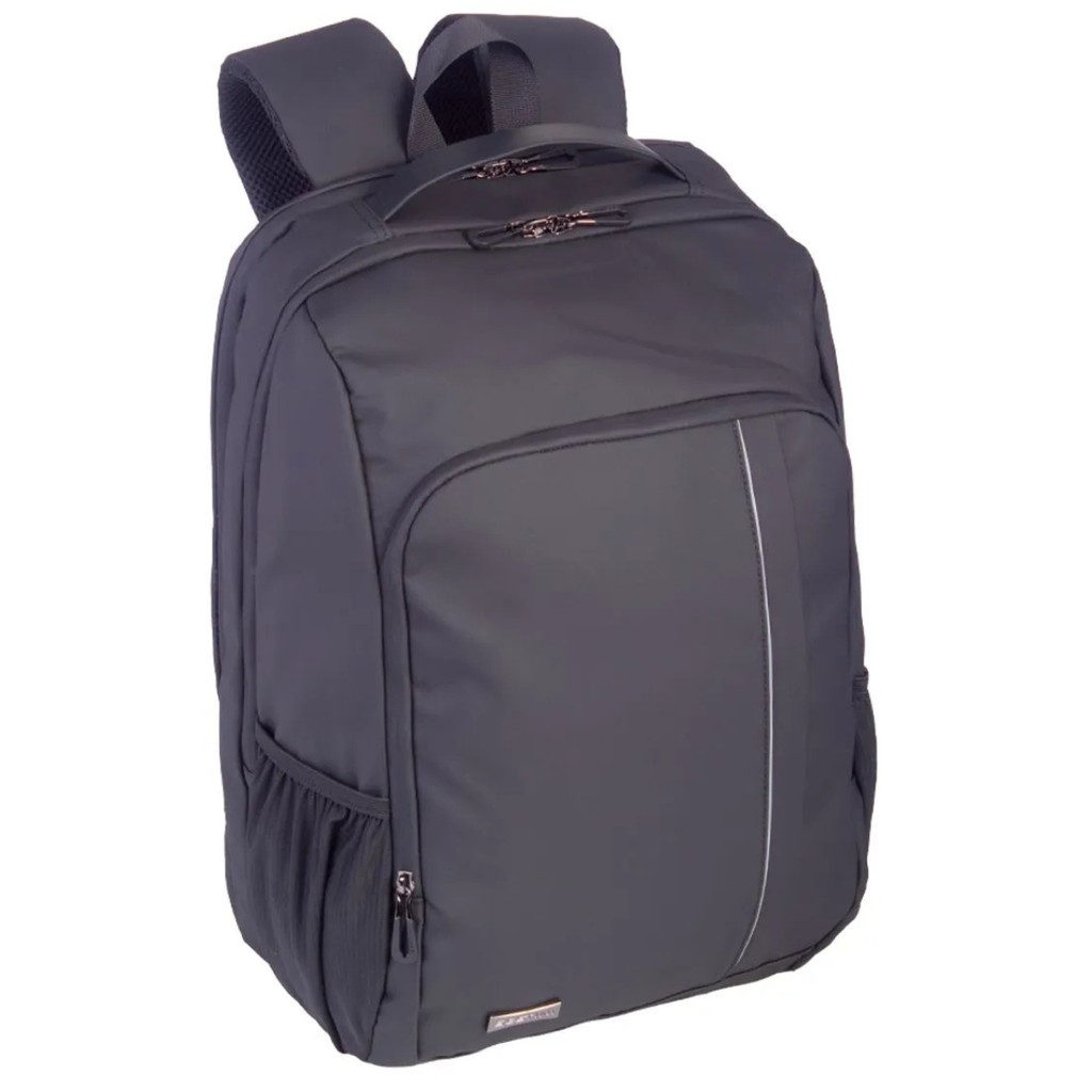 Mochila Executiva Sestini G 2 Compartimentos Notebook Até 17" Reforçada Bolso Na Frente E Costas Preta