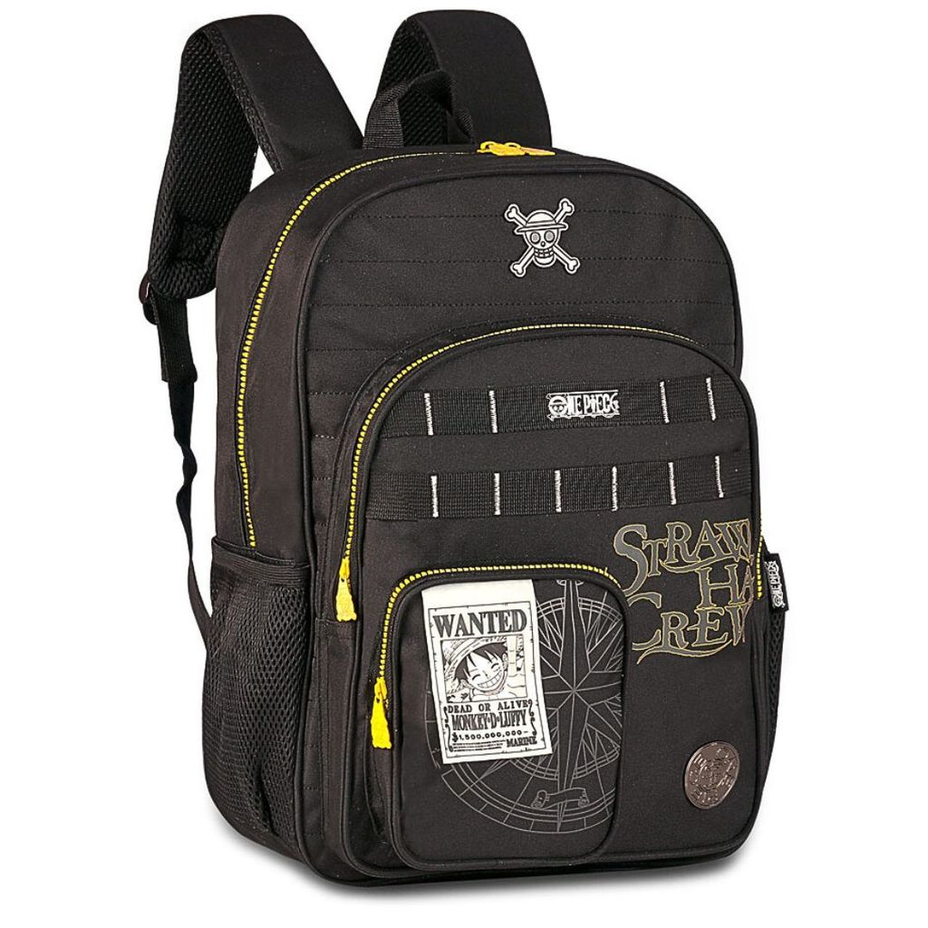 Mochila De Costas One Piece Chápeu De Palha Luffy Anime Geek Escolar Juvenil Volta As Aulas Viagem Passeio em Oferta na Shopee