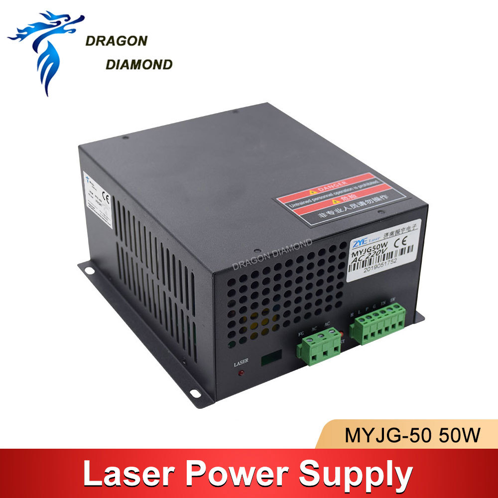MYJG 50W Fonte De Alimentação A Laser CO2 110V/220V Para Tubo Máquina De Corte E Gravação De CO2-50W Categoria