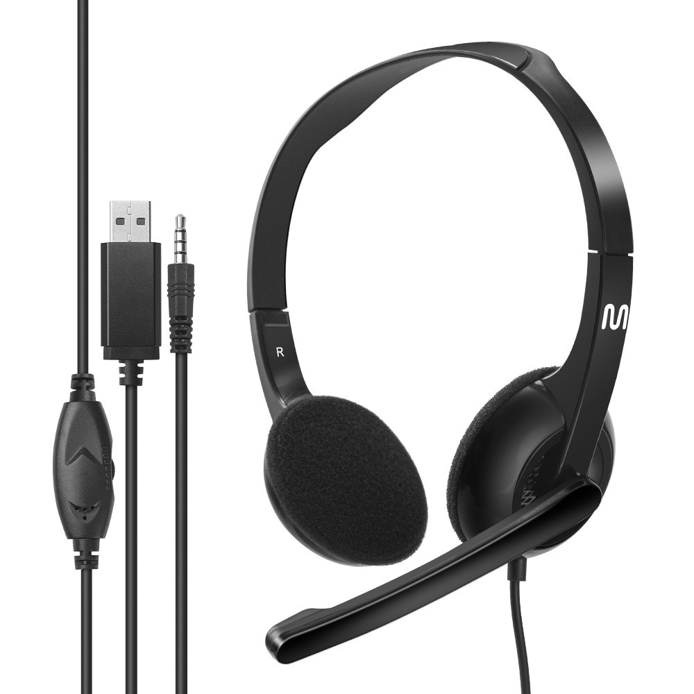 Headset com Fio HF250 P3 + USB 150cm Multi - PH467 em Oferta na Shopee