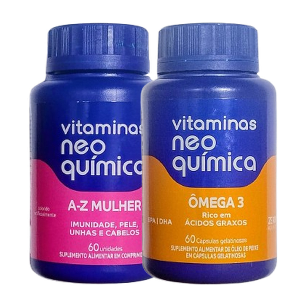 Kit Mulher 60 Cpr + Ômega 3 60 Cps - NEO QUIMICA em Oferta na Shopee