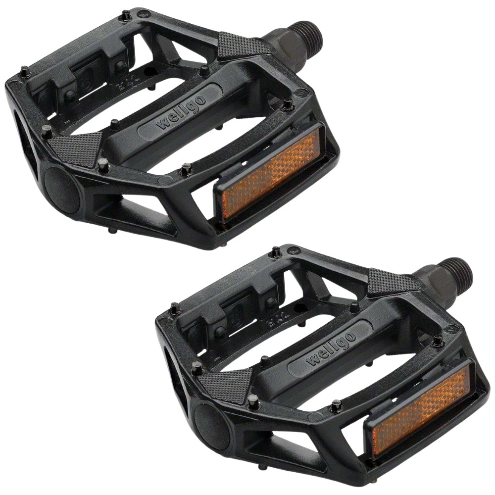 Par Pedal Wellgo B102 Alumínio 9/16 Plataforma Eixo em Crmo