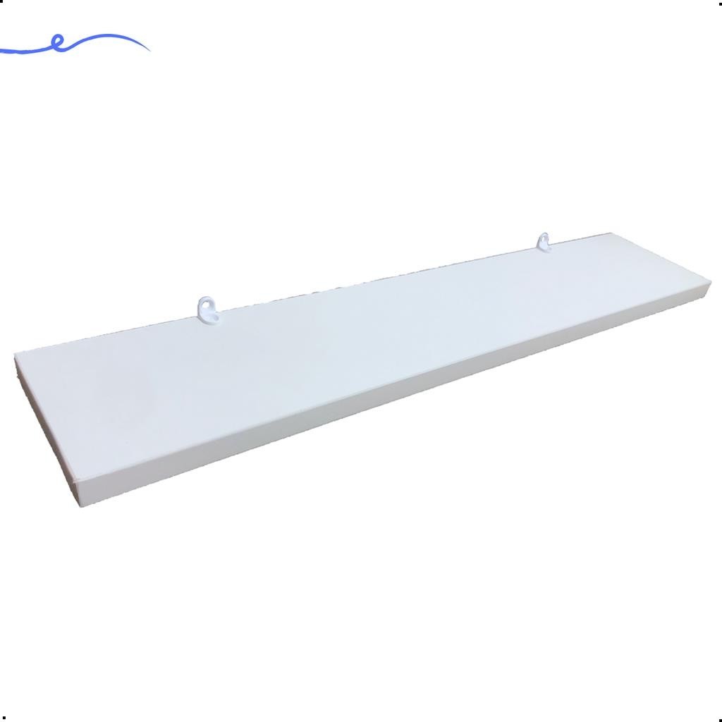 1 Prateleira Branca 50X10 Com Suporte Flutuante Mdf  Organizadora Decoração Cozinha Quarto Banheiro em Oferta na Shopee