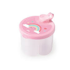 DOSADOR DE LEITE EM PÓ DECORADO ARCO-IRIS ROSA em Oferta na Shopee