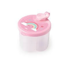 DOSADOR DE LEITE EM PÓ DECORADO ARCO-IRIS ROSA em Oferta na Shopee