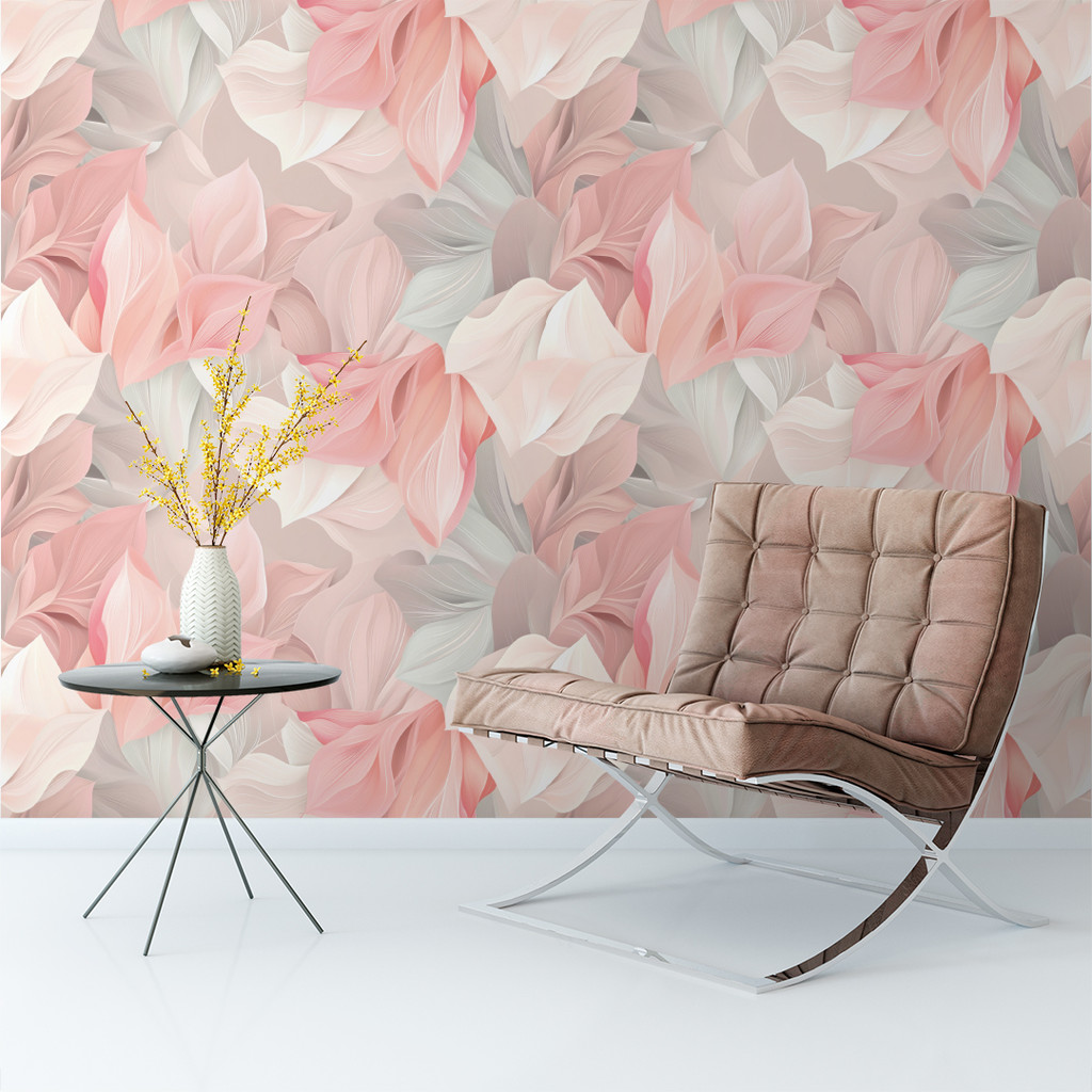 Papel de Parede Floral 3D Autocolante Lavável