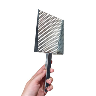 Pá Higiênica Peneira Coletora de Areia para Gatos em Aço Inox em Oferta na Shopee