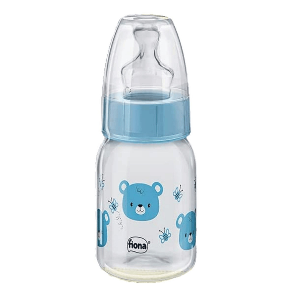 Mamadeira Estampada Com Bico de Silicone 120ml Tam.1 Fiona