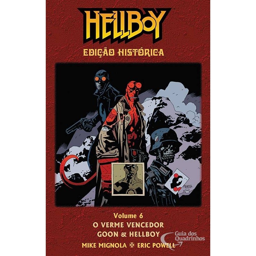 Nº 6 Hellboy edição histórica - O verme vencedor - Goon e Hellboy autor Mike Mignola