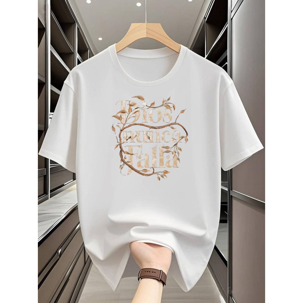 Camiseta Feminina Plus Size Moderna Estampas Casual Confortável Estilosa Versátil Dia a Dia
