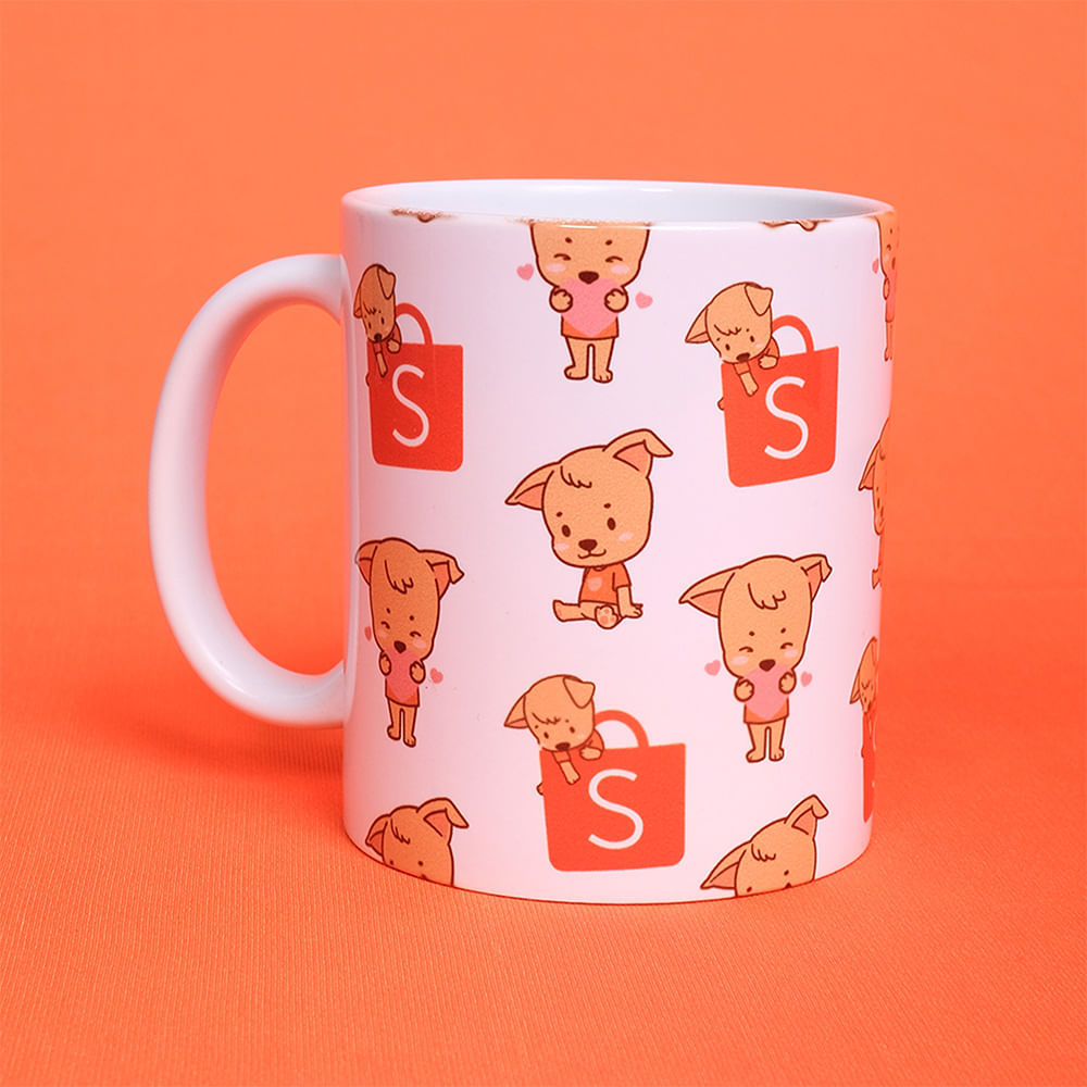 Caneca Pop Shopito Caramelo Shopee em Oferta na Shopee