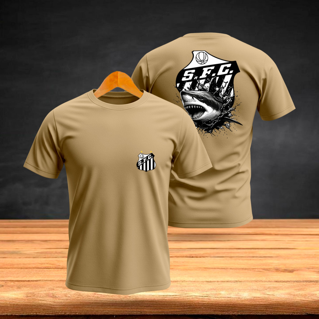 Camiseta Futebol Time Santos S.F.C Jogo Unissex P ao GG Algodão