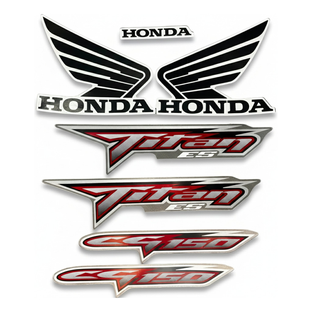 Jogo Kit Adesivo Cg Titan 150 Es 2008 Cinza - Mod. Original