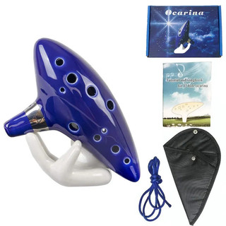 VS3H BK4B Instrumentos Musicais Ocarina , 12 Notas , Cerâmica Da Capital De Porcelana Do Mundo Com Livros De Ensino