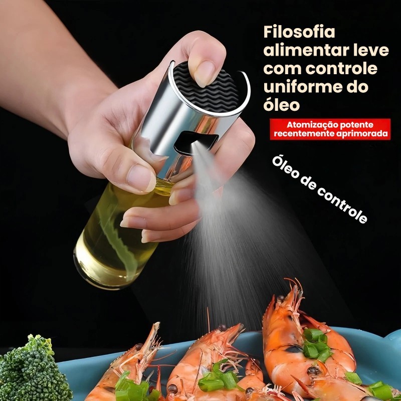 Borrifador Azeite Pulverizador Premium Culinário, 100ml, 1/2/3 Peças - Adequado para Cozinhas | Promoção 1