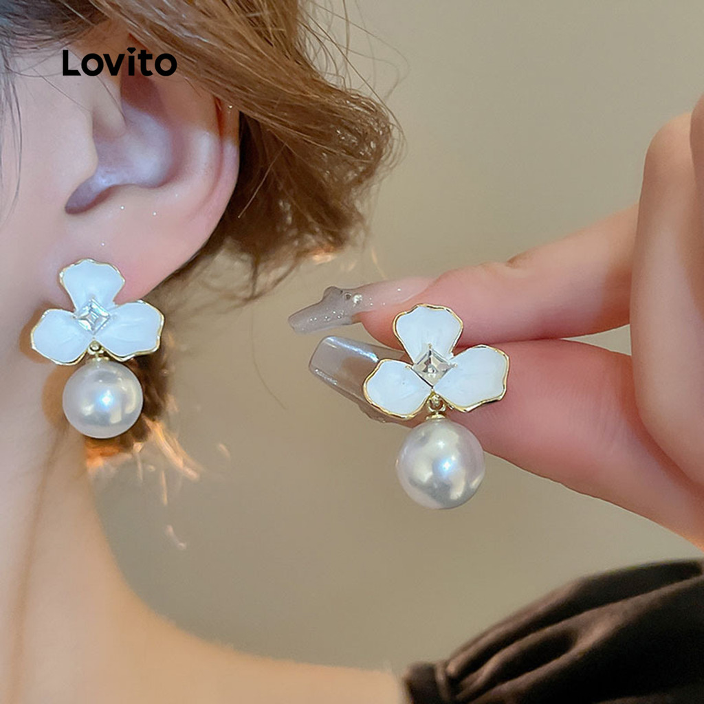 Lovito Brincos Casuais de Flores LFA114002