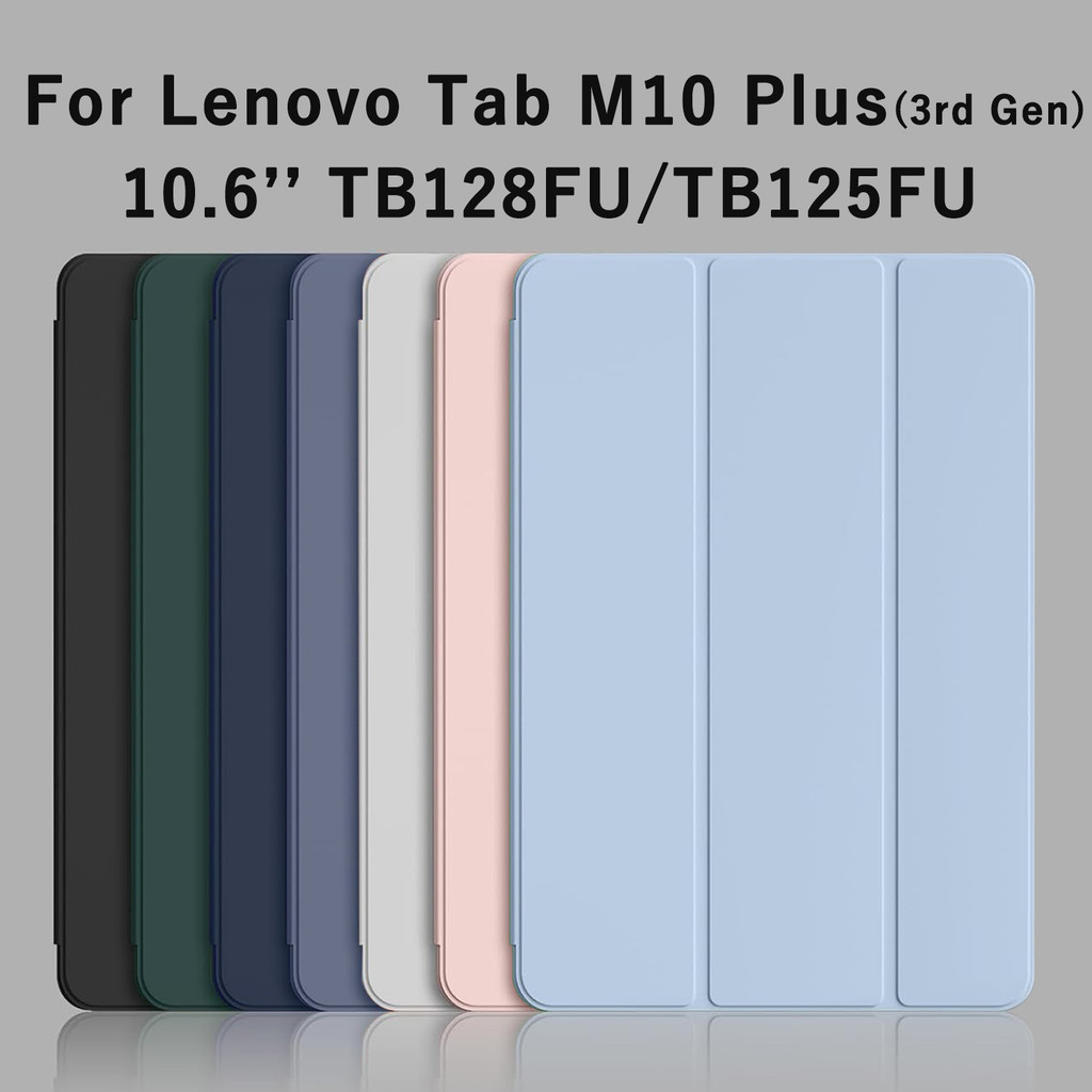 Para Lenovo Tab M10 Plus (3a Geração) 10.6'2022 TB-128FU 125FU Tri-fold Flip Case Suporte Magnético Capa Protetora De Co