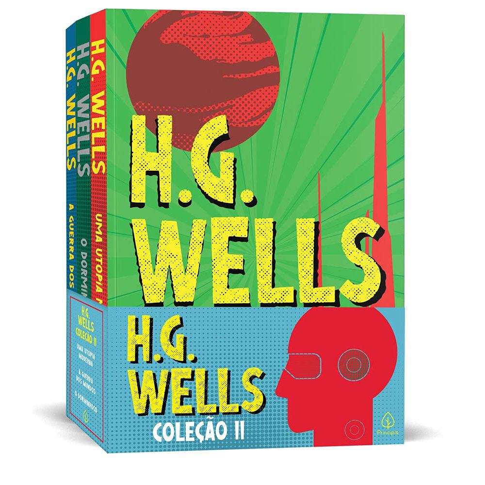 Box com 3 livros de H.G. Wells | Coleção II