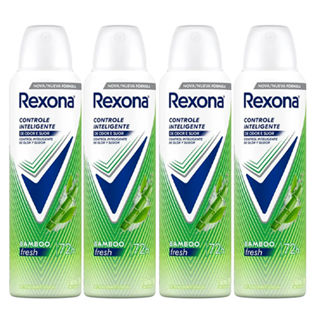 Kit Desodorante Aerosol Rexona Bamboo 150ml - 4 Unidades em Oferta na Shopee