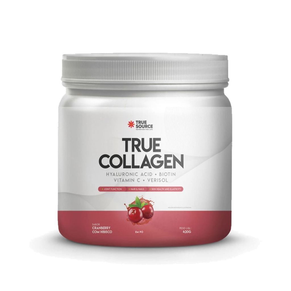True Collagen - 420g Cranberry Hibisco - True Source em Oferta na Shopee