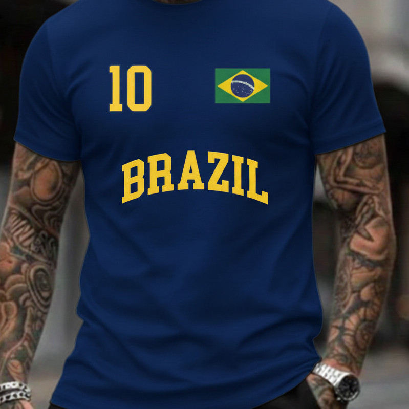 Camiseta Brasil Torcedor Unissex Algodão Bandeira do Brasil Camisa 10-Várias Cores - Rumo Ao Hexa