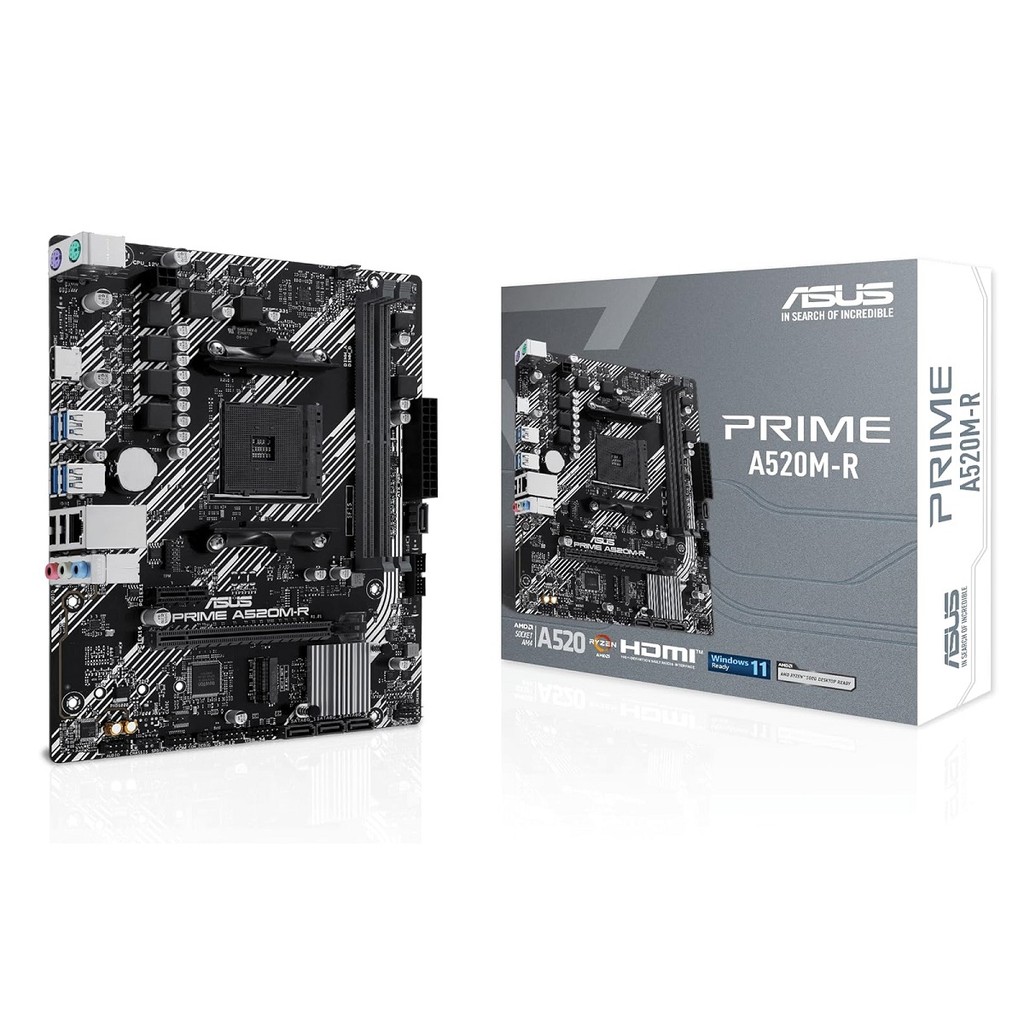 Placa Mãe ASUS PRIME A520M-R AM4 DDR4 Micro-ATX - 90MB1H60-M0EAY0 em Oferta na Shopee