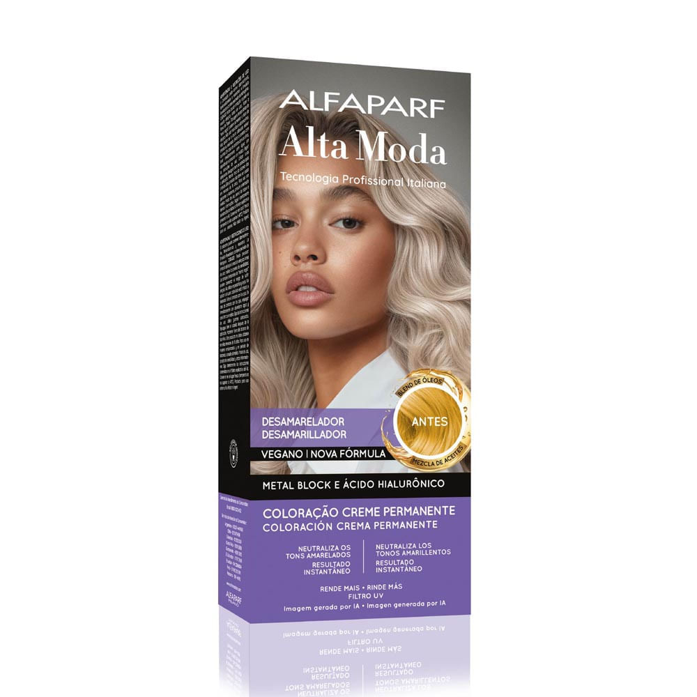 Tintura Creme Altamoda Desamarelador Kit