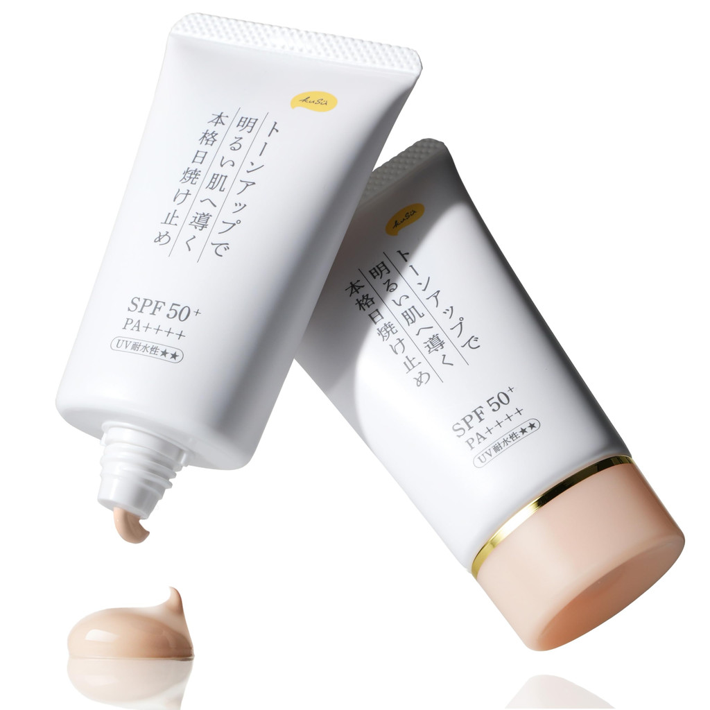 【 Pro KuSu 】 Creme Protetor Solar Sem Cor 40g [ Rosto Fórmula Não Química Sem Filtro UV SPF50 PA++++ Resistente à Água 