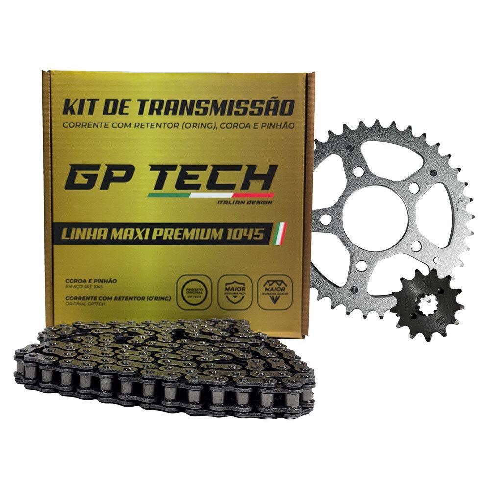 KIT TRANSMISSÃO RELAÇÃO GP TECH YBR 125 / FACTOR 125 C/ RETENTOR em Oferta na Shopee