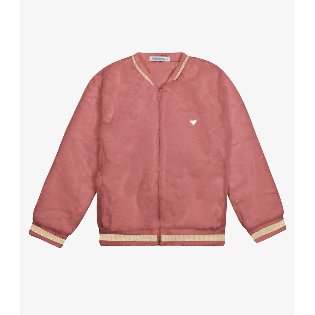 Jaqueta Bomber Pelo Safira Trick Nick Rosa em Oferta na Shopee